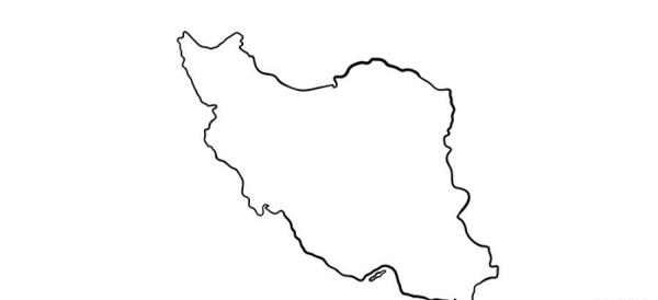 عکس نقشه ایران ساده نقاشی