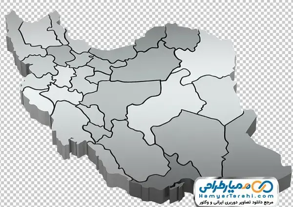 عکس نقشه ایران به صورت نقاشی