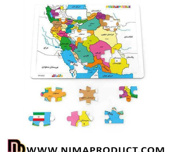 عکس نقشه ایران رنگ آمیزی شده