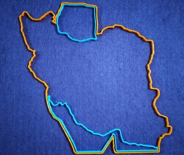 عکس از نقشه ایران برای نقاشی
