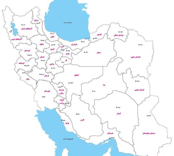 عکس از نقشه ایران نقاشی