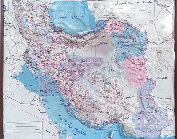 عکس از نقشه ایران نقاشی