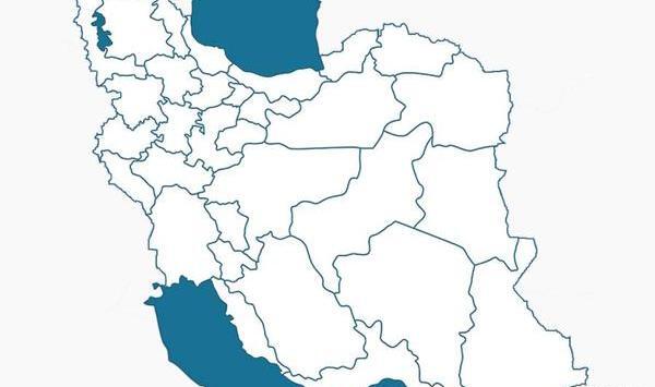 عکس از نقشه ایران بدون رنگ