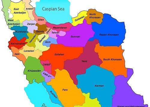عکس از نقشه ایران بدون رنگ