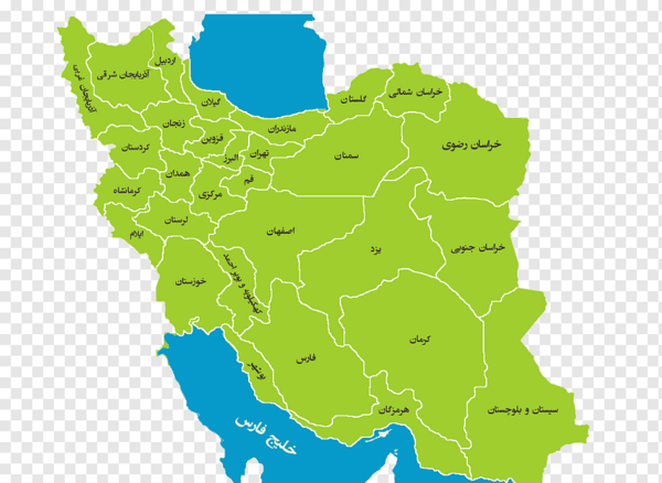 عکس نقشه ایران با نام استانها