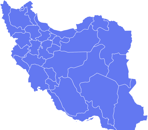 عکس نقشه ایران با نام استانها