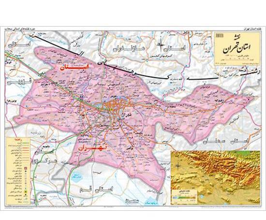 عکس نقشه ایران با مراکز استانها