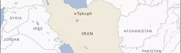 عکس نقشه ایران به زبان انگلیسی