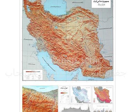 عکس نقشه ایران با همسایگان