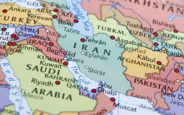 عکس نقشه ایران با همسایگان