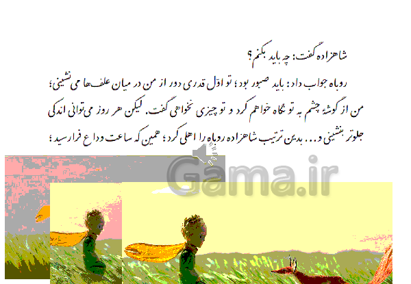 عکس نوشته های شازده کوچولو و روباه
