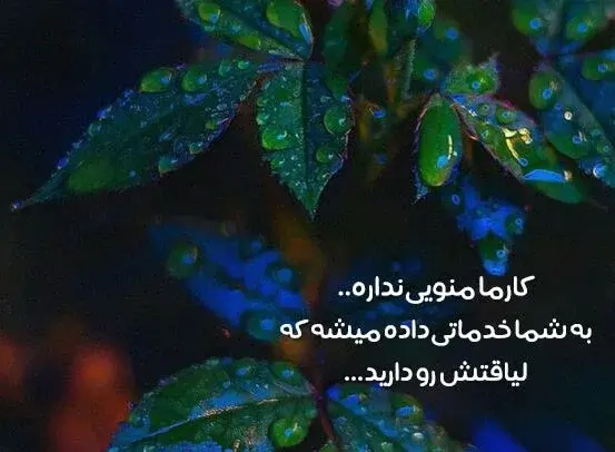 عکس نوشته زمین گرد و کارما کار بلد