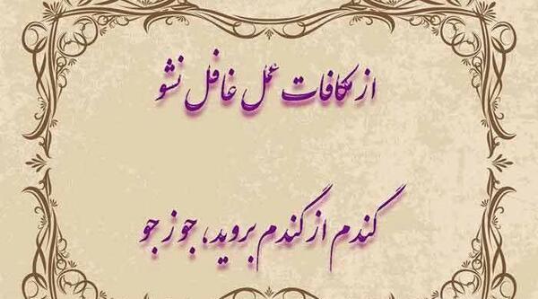 عکس نوشته زمین گرد و کارما کار بلد