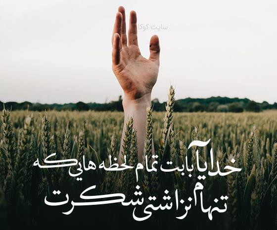 عکس نوشته شکرگزاری زیبا