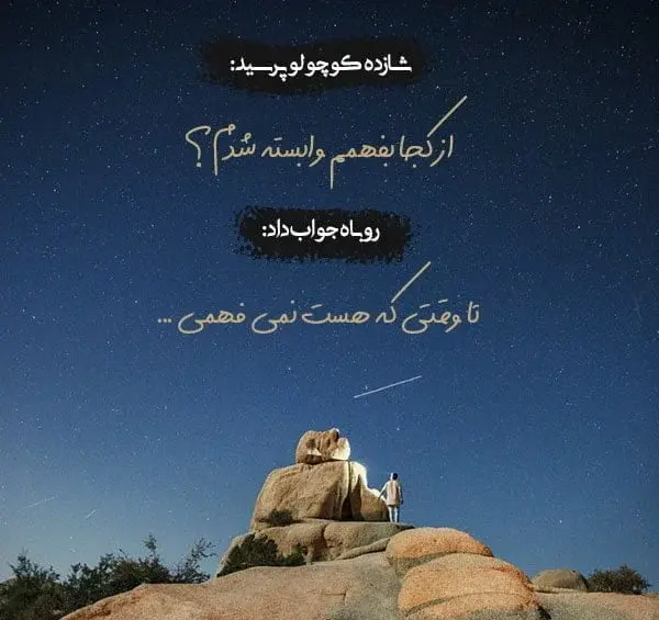 عکس نوشته های شازده کوچولو برای پروفایل