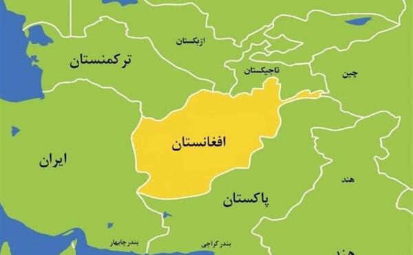 عکس نقشه افغانستان و ایران