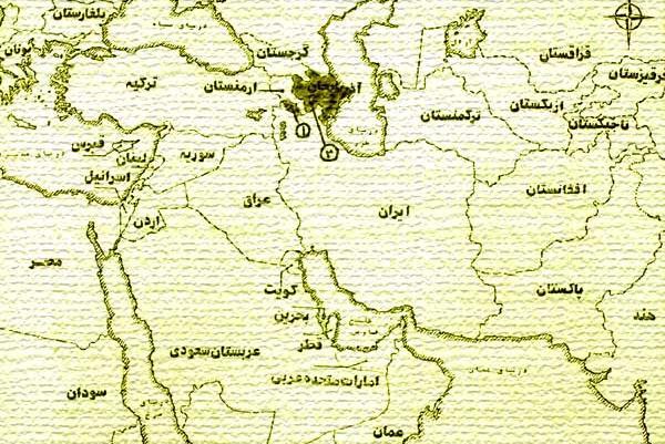 عکس نقشه افغانستان و ایران