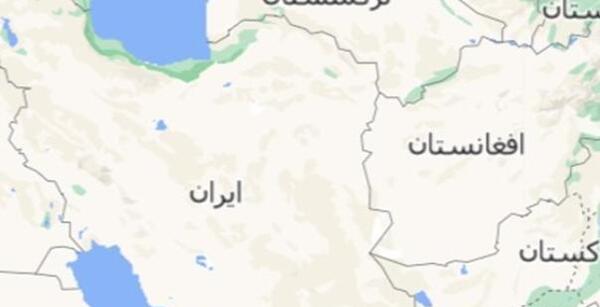 عکس نقشه افغانستان و ایران