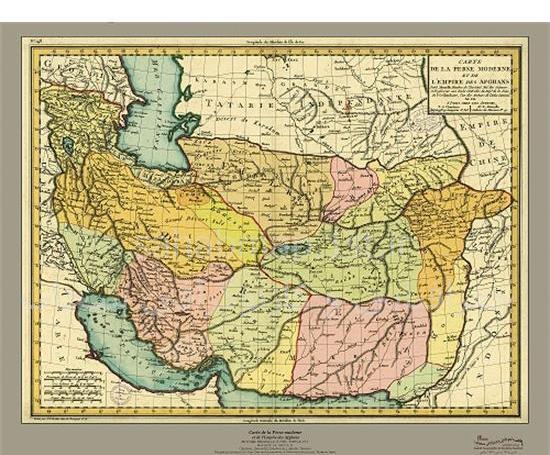 عکس نقشه افغانستان به زبان فارسی