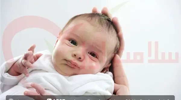 عکس بچه نوزاد مریض