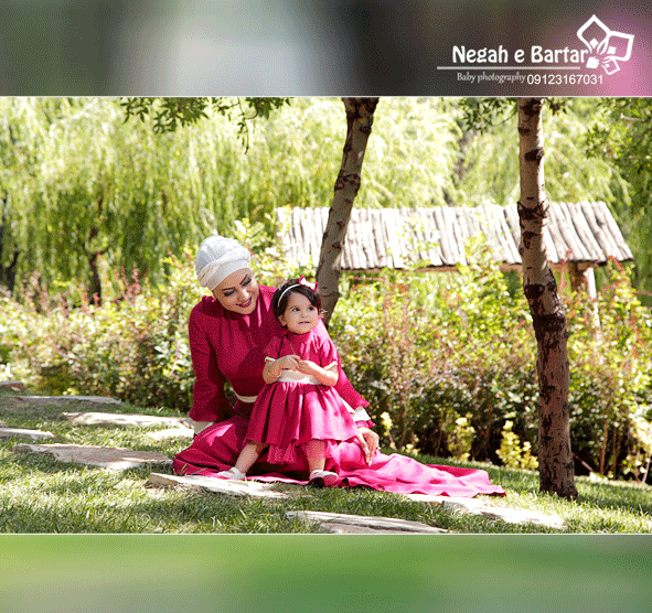 عکس نوزاد در فضای باز