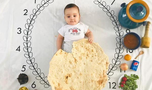 مدل عکس غذاخور شدن نوزاد
