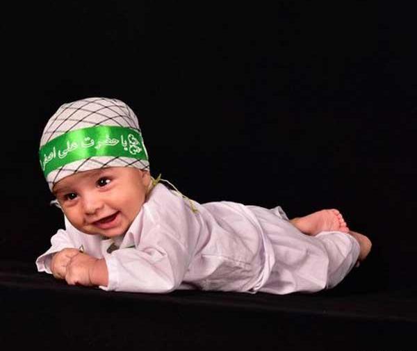 عکس نوزاد با لباس علی اصغر