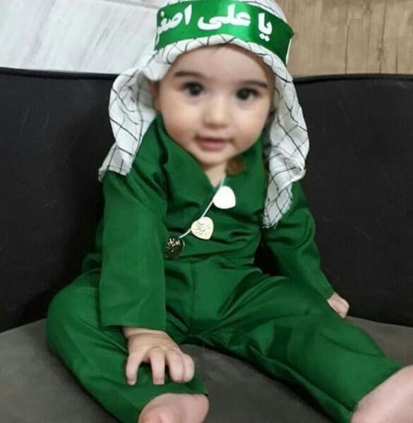 عکس نوزاد با لباس علی اصغر