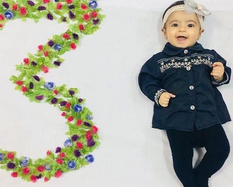 عکس سه ماهگی نوزاد با پوشک