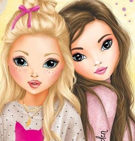 عکس دو دوست صمیمی فانتزی