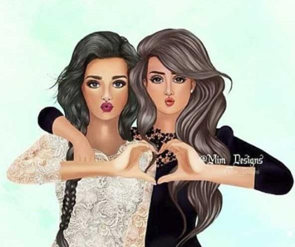 عکس دو دوست فانتزی