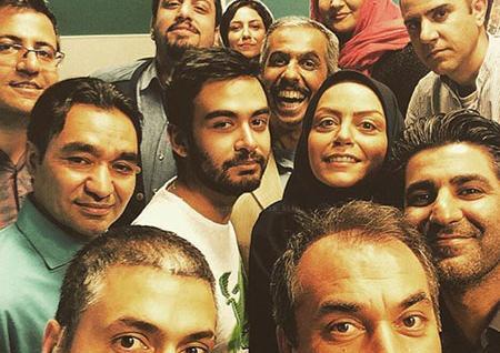 عکس پشت صحنه در حاشیه جواد رضویان