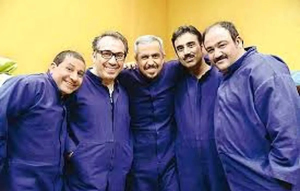عکس پشت صحنه در حاشیه جواد رضویان