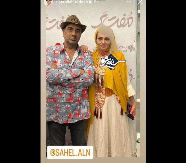 عکس پشت صحنه باغ مظفر رادش