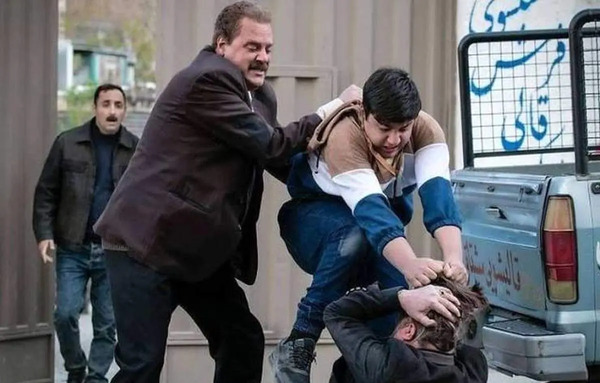 عکس پشت صحنه خنده دار سریال دودکش