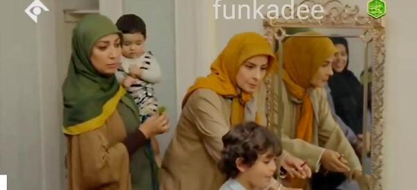 عکس پشت صحنه خنده دار سریال دودکش