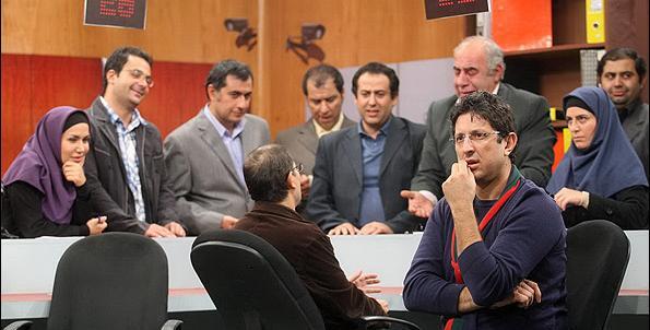 عکس پشت صحنه سریال خنده بازار