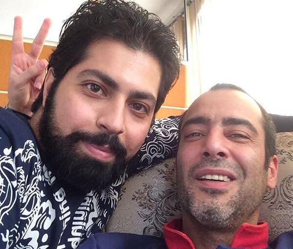 عکس پشت صحنه در حاشیه ۱ قسمت اخر