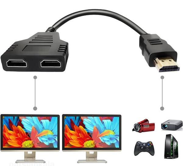 عکس پشت صحنه در حاشیه ۲ کابل hdmi