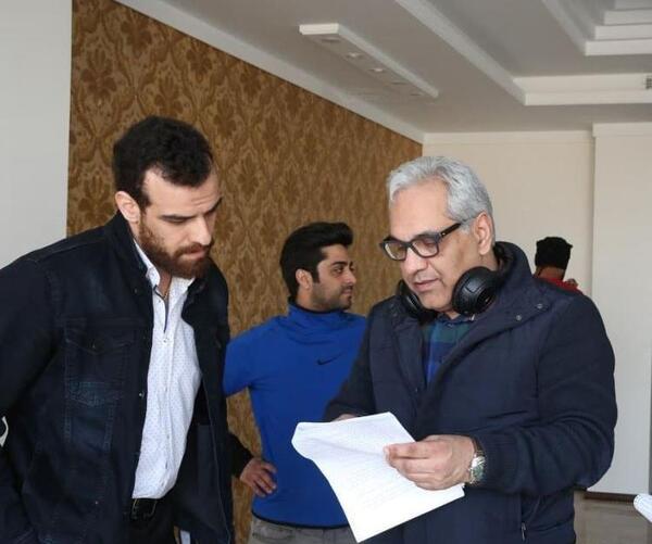 عکس پشت صحنه دراکولا مهران مدیری