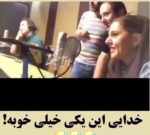 عکس پشت صحنه دوبله باب اسفنجی