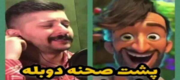 عکس پشت صحنه دوبله باب اسفنجی
