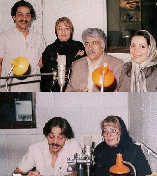 عکس پشت صحنه دوبله مریم شیرزاد