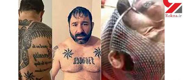 عکس خالکوبی پشت کمر وحید مرادی
