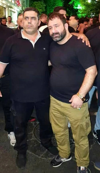 عکس خالکوبی پشت کمر وحید مرادی