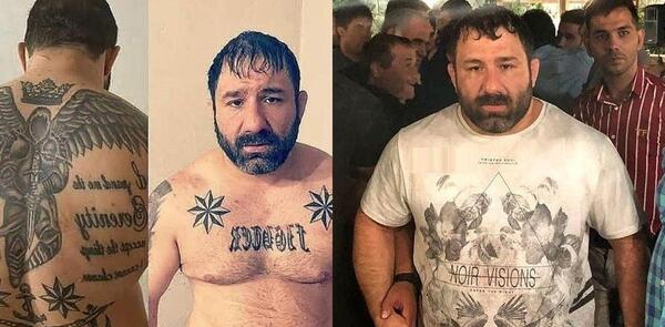 عکس خالکوبی پشت کمر وحید مرادی