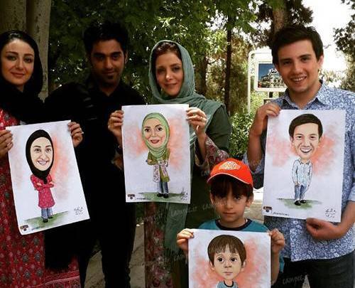عکس پشت صحنه شمعدونی کامل