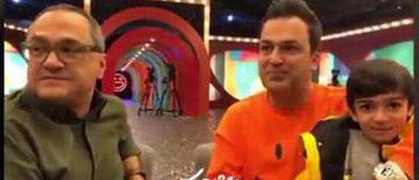 عکس حامد آهنگی پشت صحنه شب اهنگی
