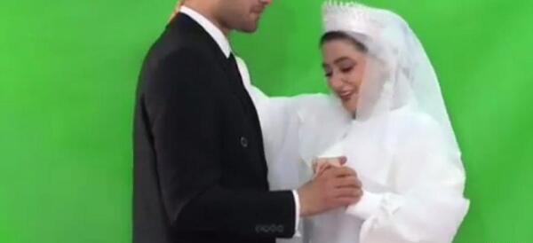 عکس پشت صحنه طنز سرنا امینی عروسی
