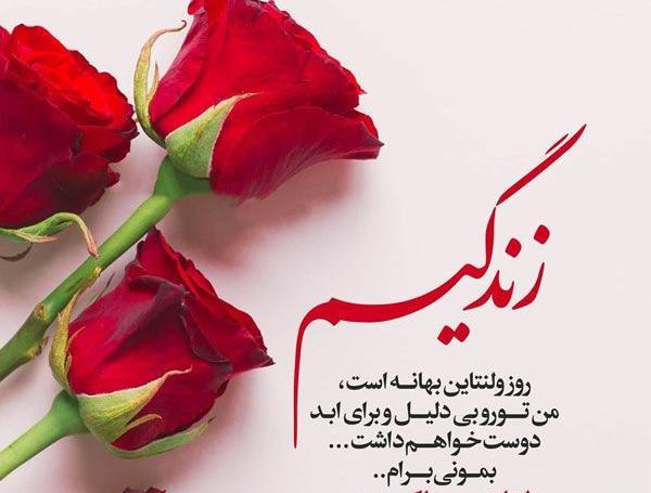 عکس نوشته ولنتاین فقط برای عاشقان نیست